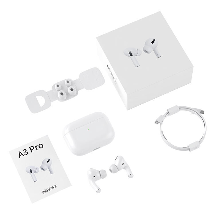 A3 Pro 3rd generation earphone air TWS pods earbuds with wireless charging cases pop-up windows